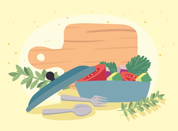 Składniki na blacie kuchennym